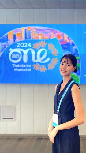 2024年、「ヤング・ダボス会議」とも言われる国際フォーラム「One Young World」に日本代表として参加した原田さん
